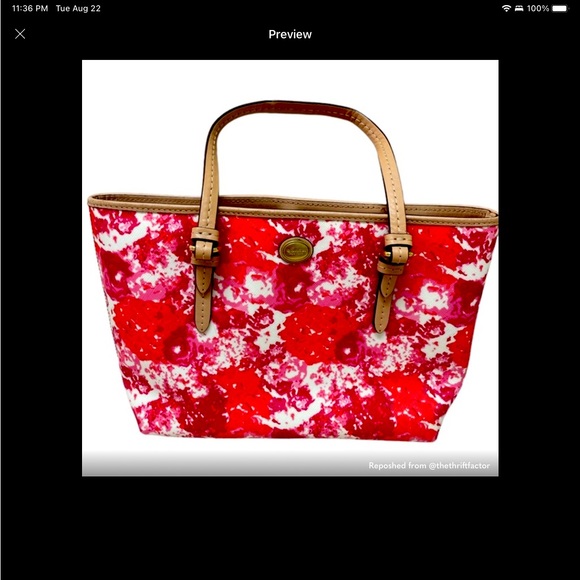 Pink Coach Bag Tote - Picture 1 of 5